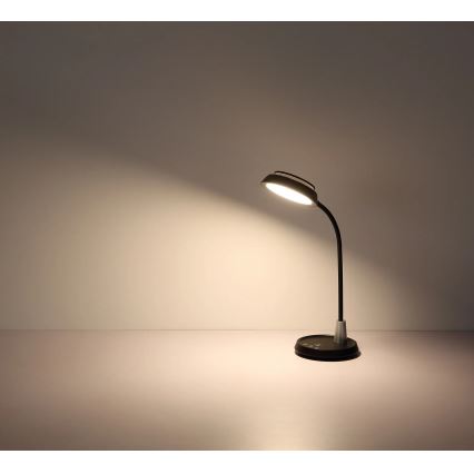 Globo - Lâmpada de mesa tátil dimerizável LED/12W/230V 3000/4000/6500K preta