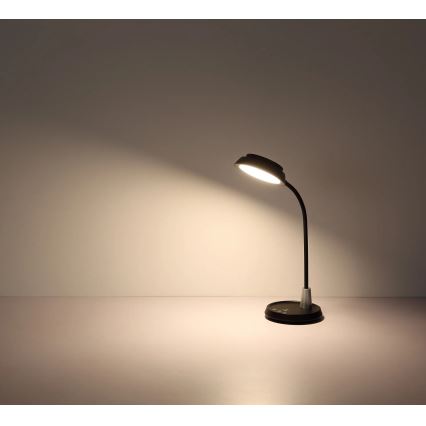 Globo - Lâmpada de mesa tátil dimerizável LED/12W/230V 3000/4000/6500K preta