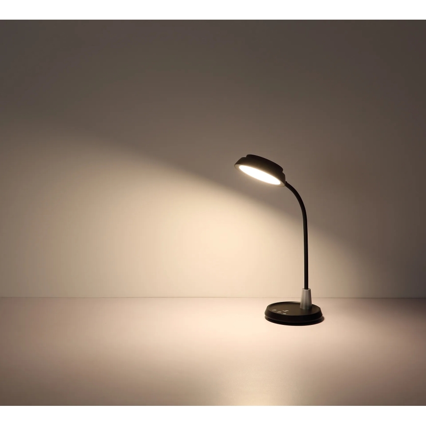 Globo - Lâmpada de mesa tátil dimerizável LED/12W/230V 3000/4000/6500K preta