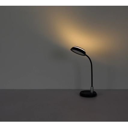 Globo - Lâmpada de mesa tátil dimerizável LED/12W/230V 3000/4000/6500K preta