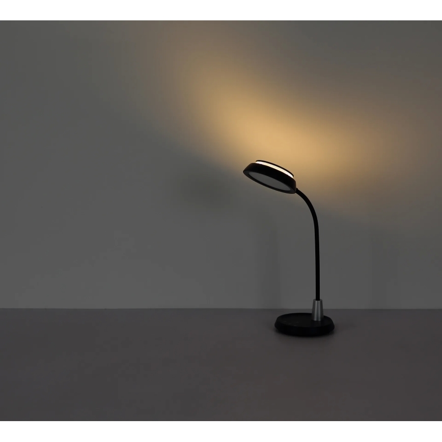 Globo - Lâmpada de mesa tátil dimerizável LED/12W/230V 3000/4000/6500K preta