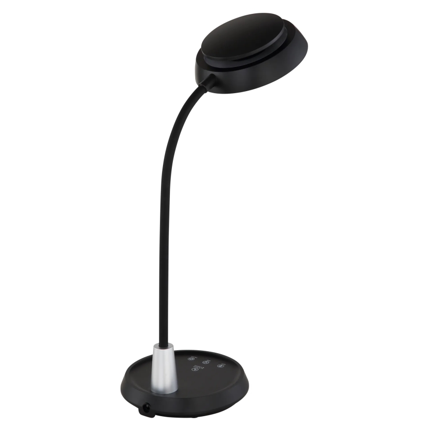 Globo - Lâmpada de mesa tátil dimerizável LED/12W/230V 3000/4000/6500K preta