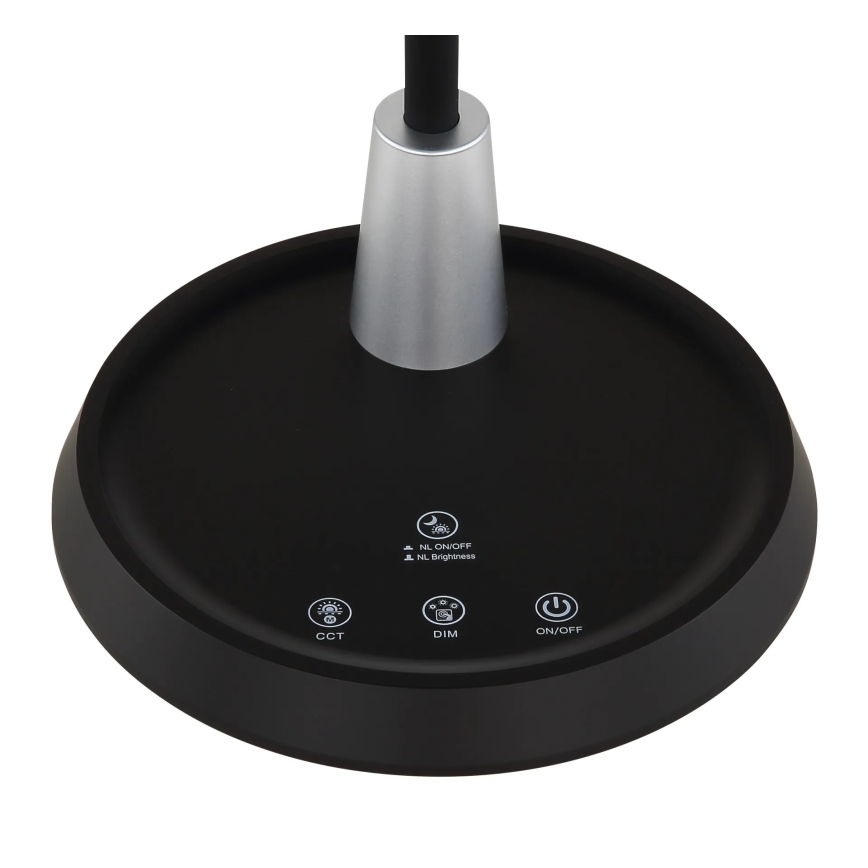 Globo - Lâmpada de mesa tátil dimerizável LED/12W/230V 3000/4000/6500K preta