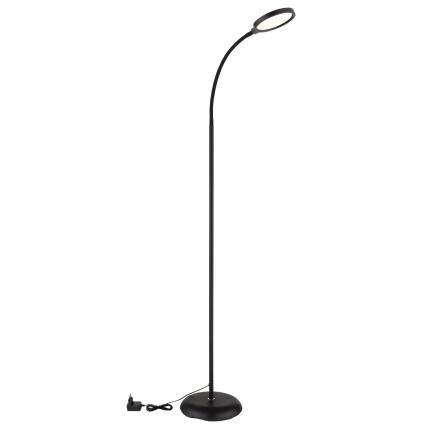 Globo - Candeeiro de pé tátil regulável LED/8W/230V 2700K/4000K/6500K preto