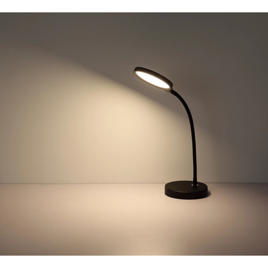 Globo - Lâmpada de mesa tátil dimerizável LED/8W/230V 2700K/4000K/6500K preta