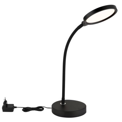 Globo - Lâmpada de mesa tátil dimerizável LED/8W/230V 2700K/4000K/6500K preta