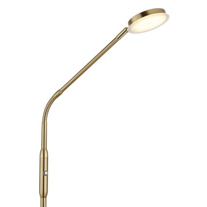 Globo - LED Candeeiro de pé regulável por toque LED/6,5W/230V 2700/3350/4000K latão