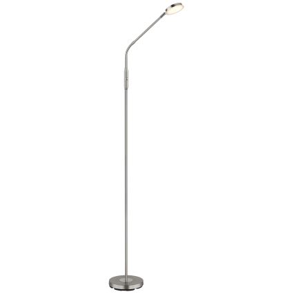 Globo - Candeeiro de pé LED dimerizável com controlo tátil LED/6,5W/230V 2700/3350/4000K cromado fosco