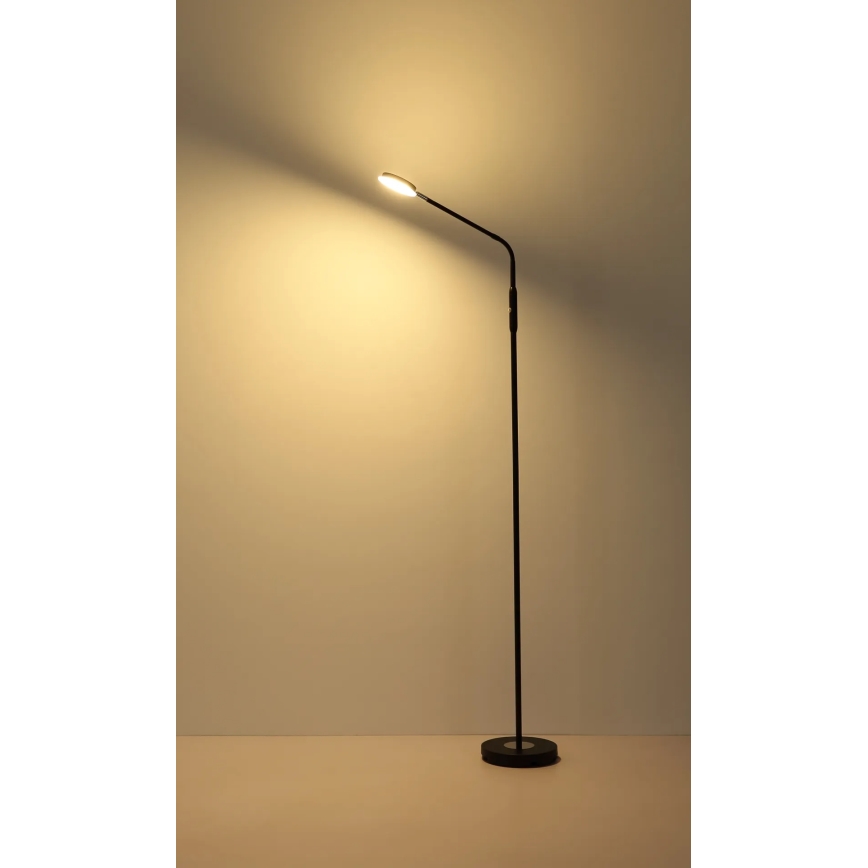 Globo - Candeeiro de pé tátil regulável LED/6,5W/230V 2700/3350/4000K preto