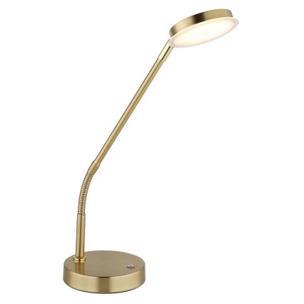 Globo - LED Lâmpada de mesa táctil regulável LED/6,5W/230V 2700/3350/4000K latão