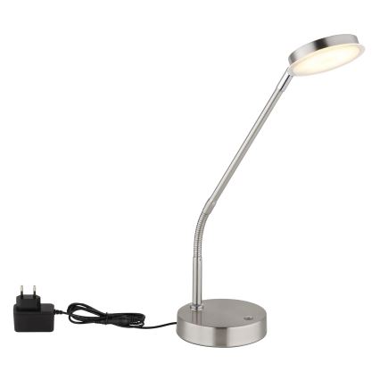 Globo - Candeeiro de mesa LED regulável com sensor de toque LED/6,5W/230V 2700/3350/4000K cromo mate