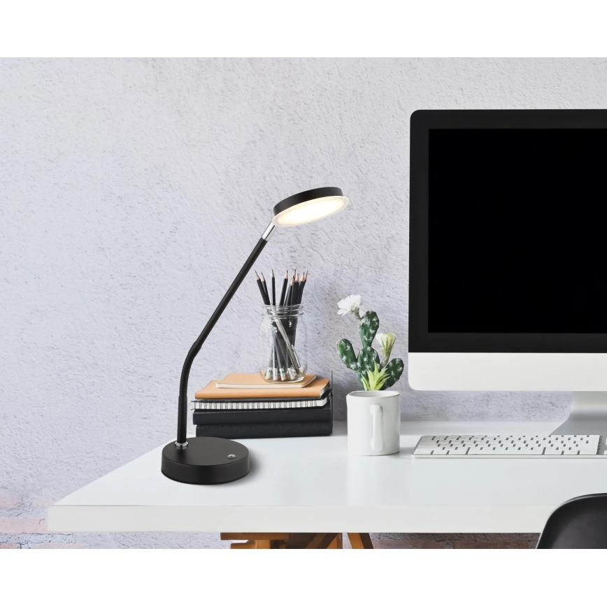 Globo - Candeeiro de mesa tátil LED regulável LED/6,5W/230V 2700/3350/4000K preto