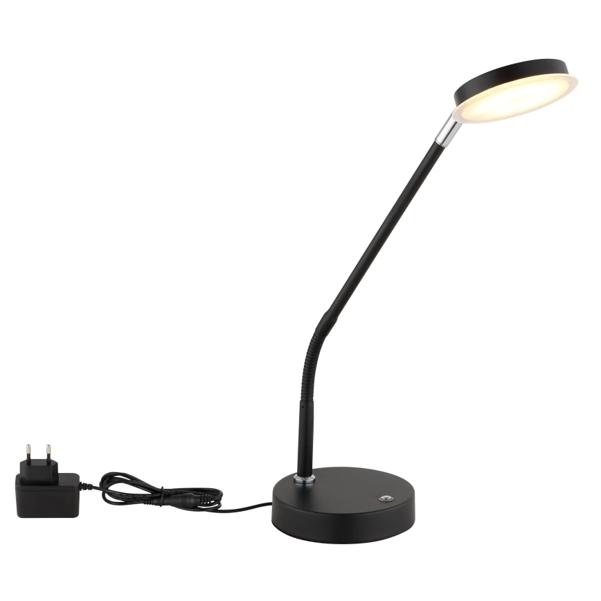 Globo - Candeeiro de mesa tátil LED regulável LED/6,5W/230V 2700/3350/4000K preto