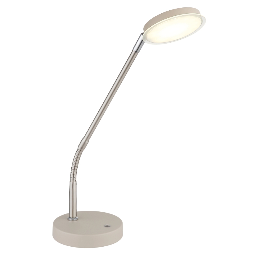 Globo - Lâmpada de Mesa Tátil Dimerizável LED/6,5W/230V 2700/3350/4000K bege
