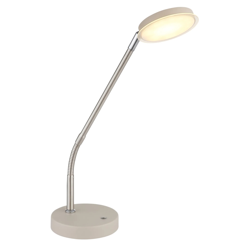 Globo - Lâmpada de Mesa Tátil Dimerizável LED/6,5W/230V 2700/3350/4000K bege