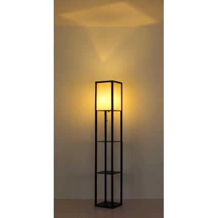 Globo - Candeeiro de pé 1xE27/60W/230V preto