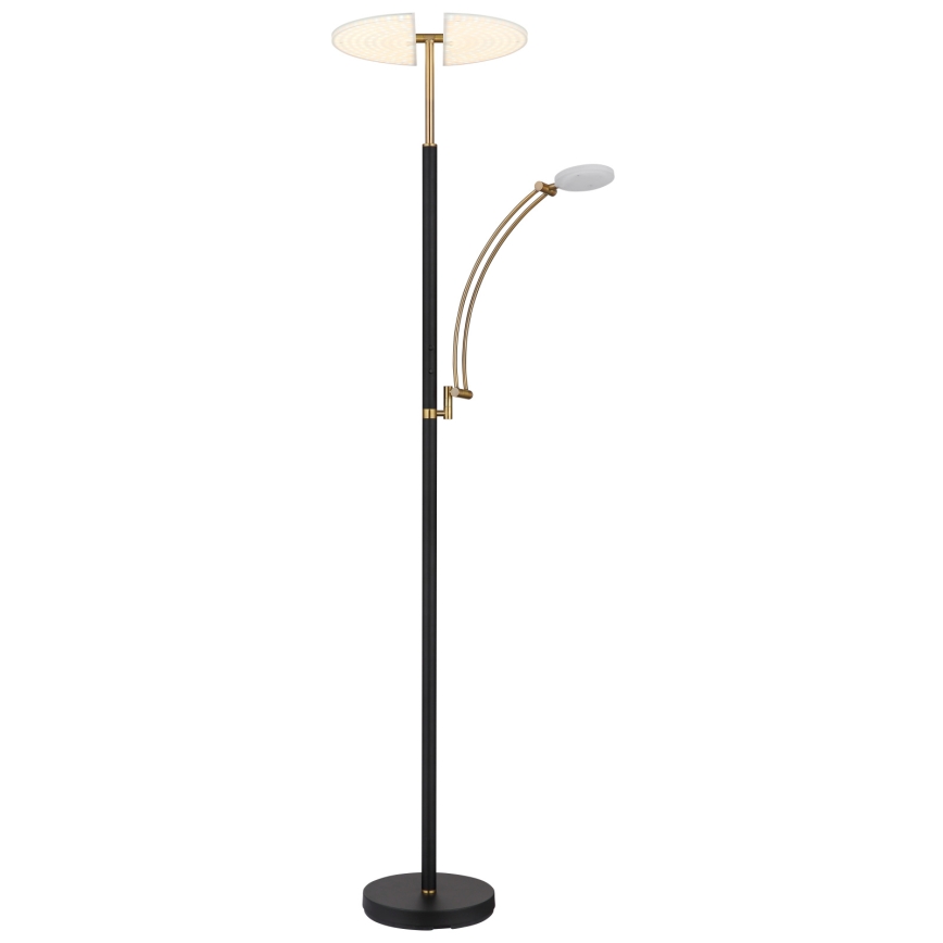 Globo - Candeeiro de pé LED dimerizável LED/40W/230V + LED/5,5W 2700/4000/6000K preto