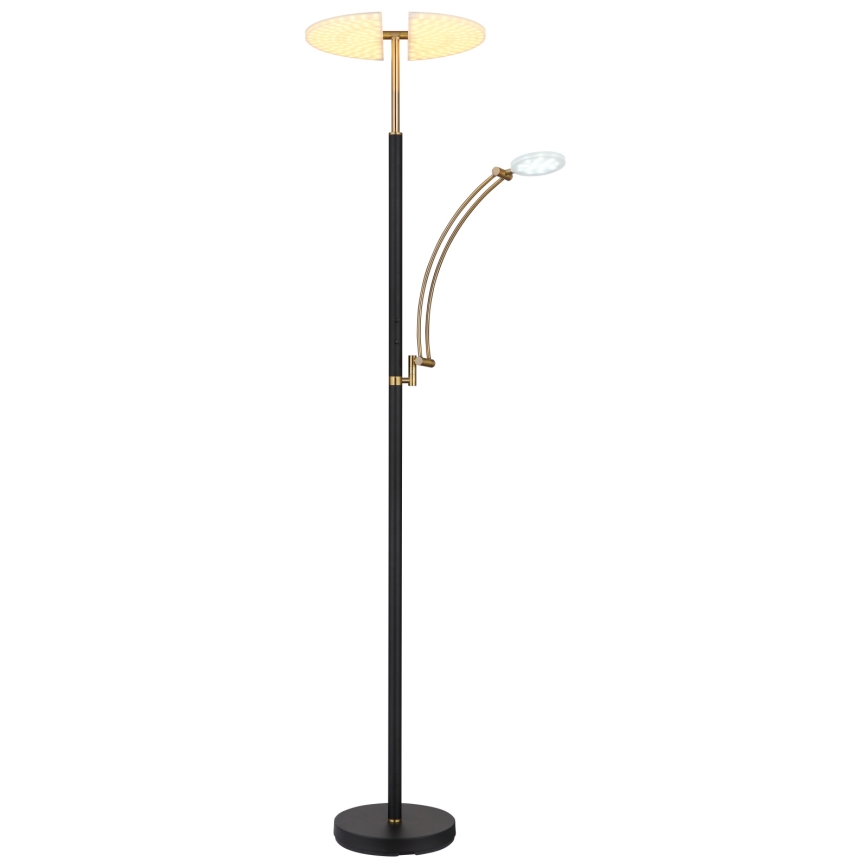 Globo - Candeeiro de pé LED dimerizável LED/40W/230V + LED/5,5W 2700/4000/6000K preto