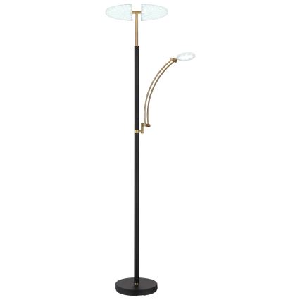 Globo - Candeeiro de pé LED dimerizável LED/40W/230V + LED/5,5W 2700/4000/6000K preto