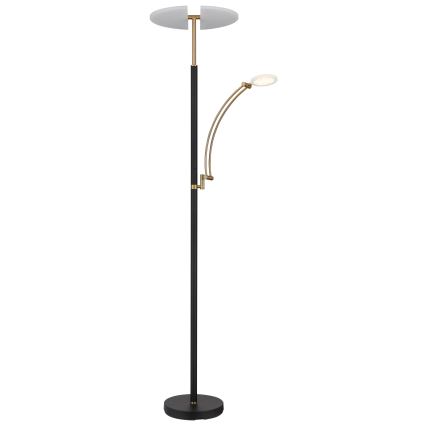 Globo - Candeeiro de pé LED dimerizável LED/40W/230V + LED/5,5W 2700/4000/6000K preto