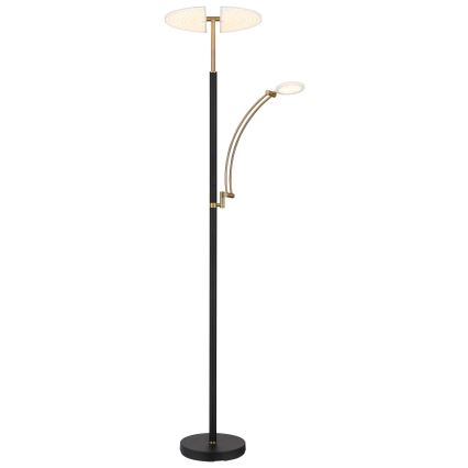 Globo - Candeeiro de pé LED dimerizável LED/40W/230V + LED/5,5W 2700/4000/6000K preto