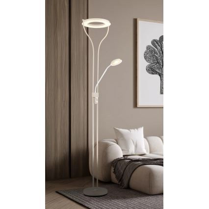 Globo - Candeeiro de pé LED dimerizável LED/20W/230V + LED/4W 3000K