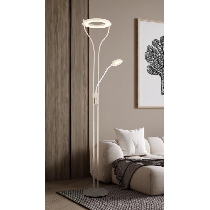 Globo - Candeeiro de pé LED dimerizável LED/20W/230V + LED/4W 3000K