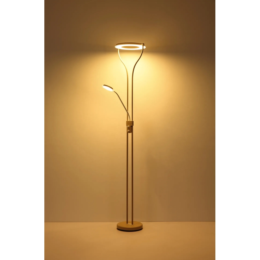 Globo - Candeeiro de pé LED dimerizável LED/20W/230V + LED/4W 3000K