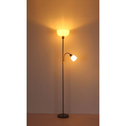 Globo - Candeeiro de pé 1xE27/40W/230V + 1xE14/25W