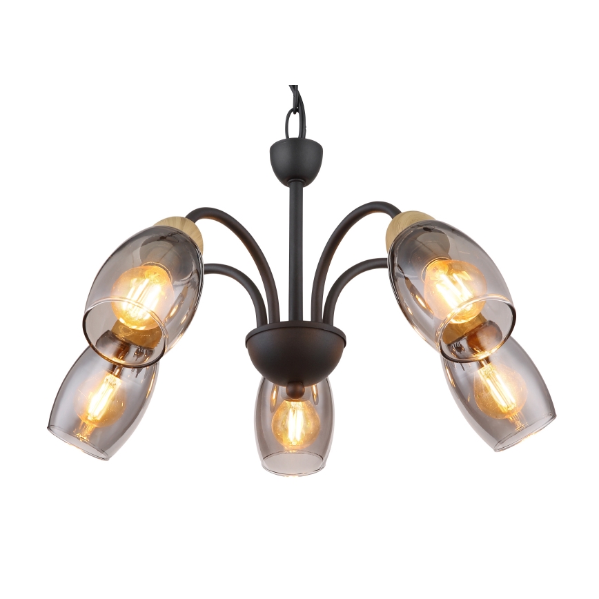 Globo - Candelabro suspenso 5xE14/25W/230V