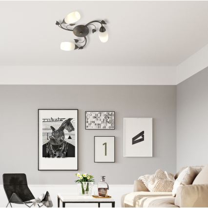 Globo - Candeeiro integrado 3xE14/40W/230V