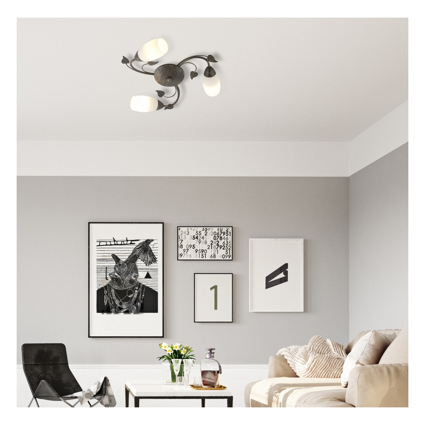 Globo - Candeeiro integrado 3xE14/40W/230V