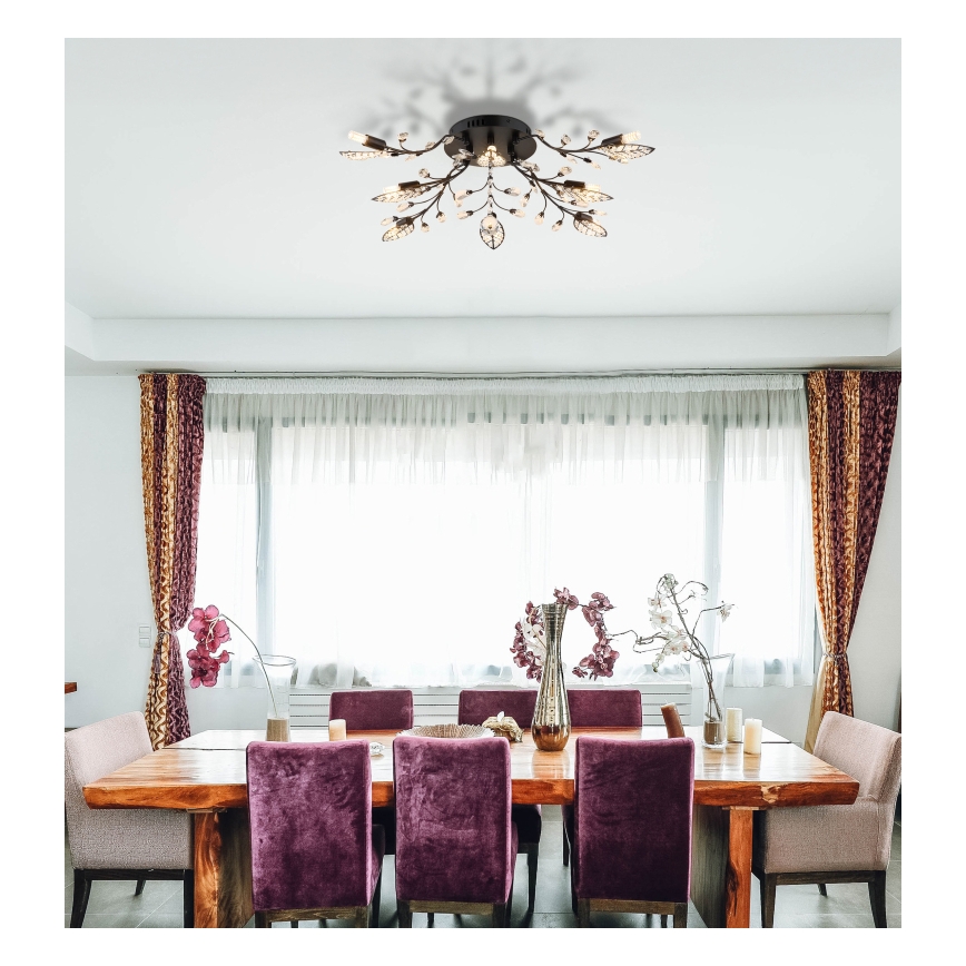 Globo - Candeeiro de teto 8xG9/5W/230V diâmetro 76 cm