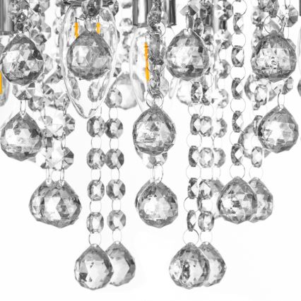 Globo - Iluminação de teto 5xE14/40W/230V diâmetro 46 cm cromado brilhante