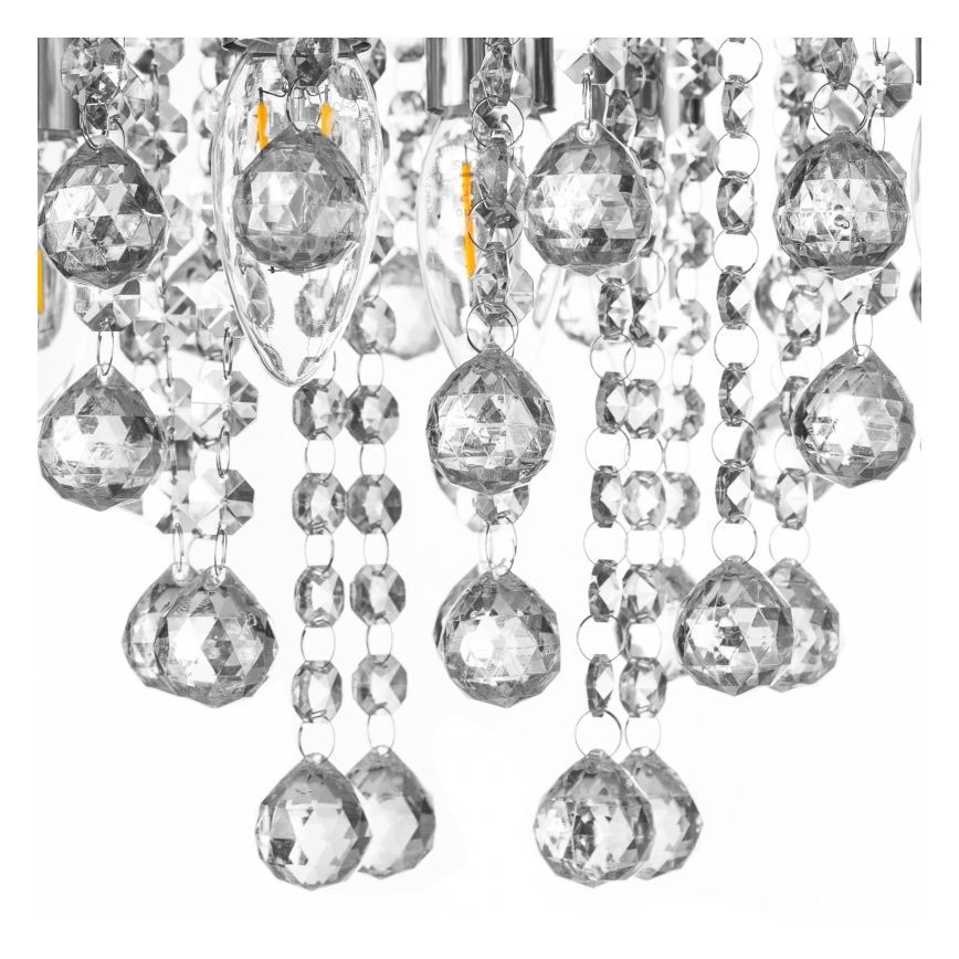 Globo - Iluminação de teto 5xE14/40W/230V diâmetro 46 cm cromado brilhante
