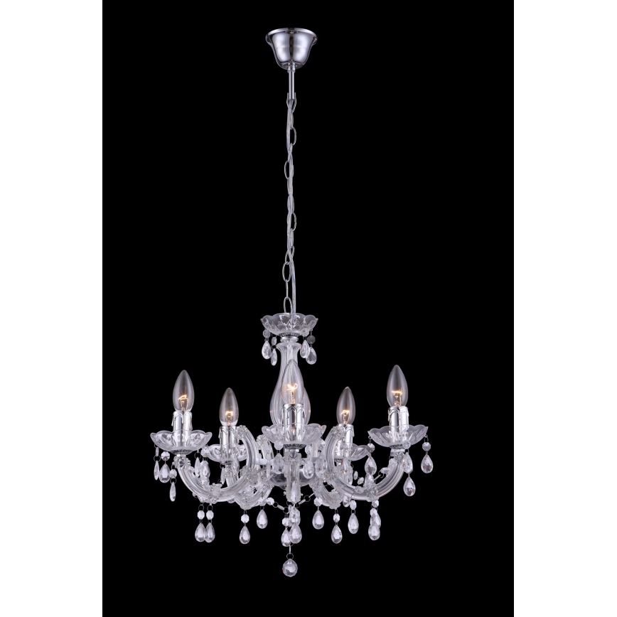 Globo - Candelabro suspenso 5xE14/40W/230V