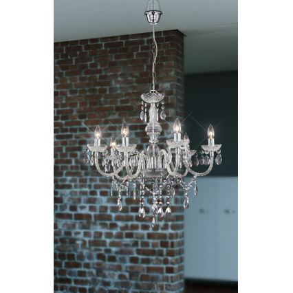 Globo - Luz de teto pendente 6xE14/40W/230V