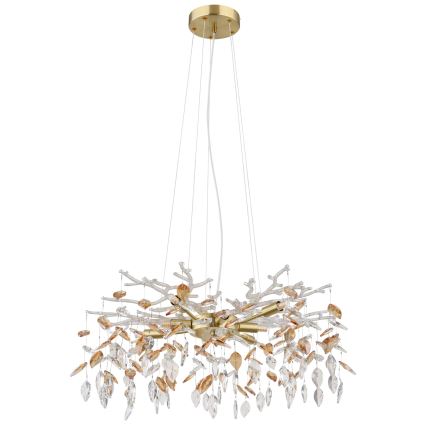 Globo - Candeeiro suspenso 8xG9/8W/230V diâmetro 61 cm dourado