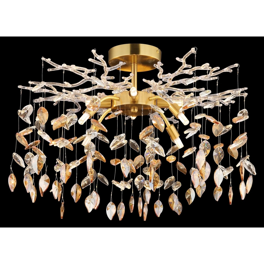 Globo - Lustre com haste 8xG9/8W/230V dourado