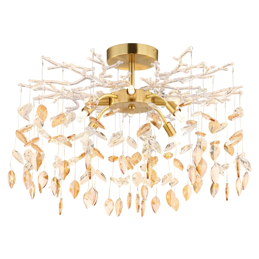 Globo - Lustre com haste 8xG9/8W/230V dourado