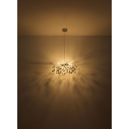 Globo - Candeeiro suspenso 8xG9/8W/230V diâmetro 61 cm cromado brilhante