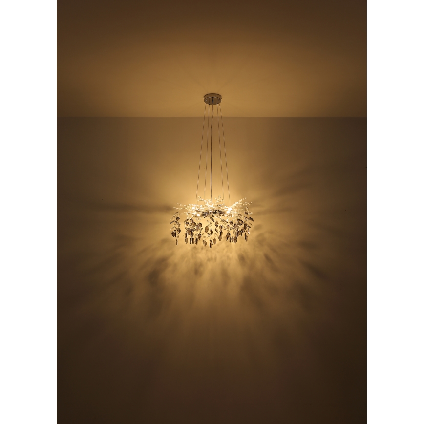 Globo - Candeeiro suspenso 8xG9/8W/230V diâmetro 61 cm cromado brilhante