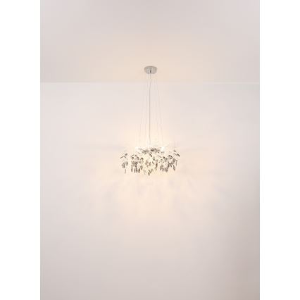 Globo - Candeeiro suspenso 8xG9/8W/230V diâmetro 61 cm cromado brilhante