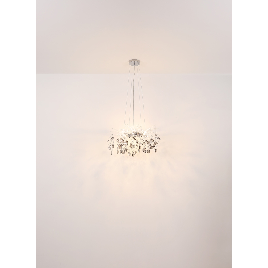 Globo - Candeeiro suspenso 8xG9/8W/230V diâmetro 61 cm cromado brilhante