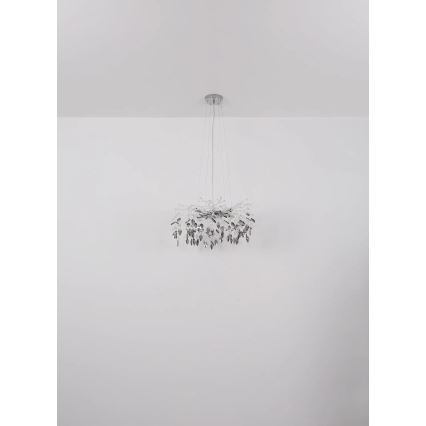 Globo - Candeeiro suspenso 8xG9/8W/230V diâmetro 61 cm cromado brilhante