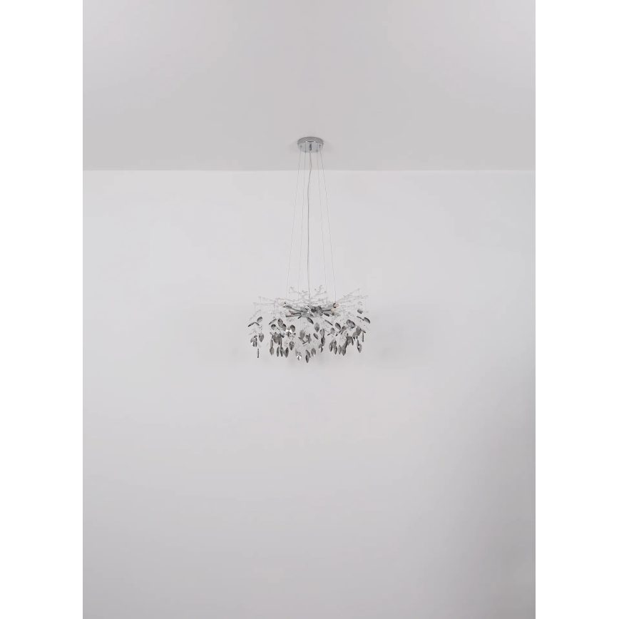 Globo - Candeeiro suspenso 8xG9/8W/230V diâmetro 61 cm cromado brilhante