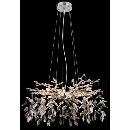 Globo - Candeeiro suspenso 8xG9/8W/230V diâmetro 61 cm cromado brilhante