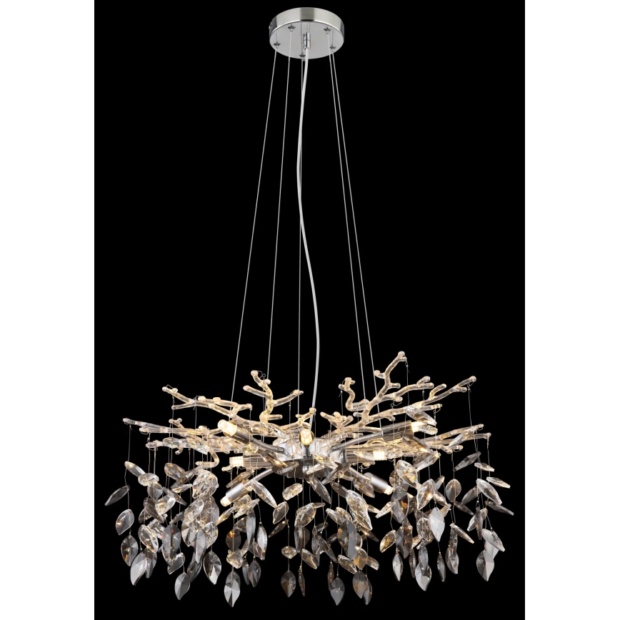 Globo - Candeeiro suspenso 8xG9/8W/230V diâmetro 61 cm cromado brilhante