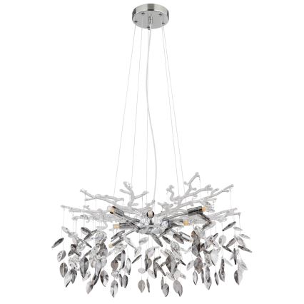 Globo - Candeeiro suspenso 8xG9/8W/230V diâmetro 61 cm cromado brilhante