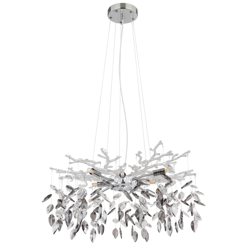 Globo - Candeeiro suspenso 8xG9/8W/230V diâmetro 61 cm cromado brilhante